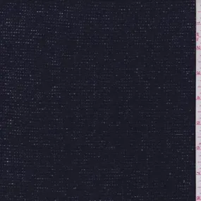 1 1/4 YD PC-Midnight Blue Polyester Sweater Knit Fabric