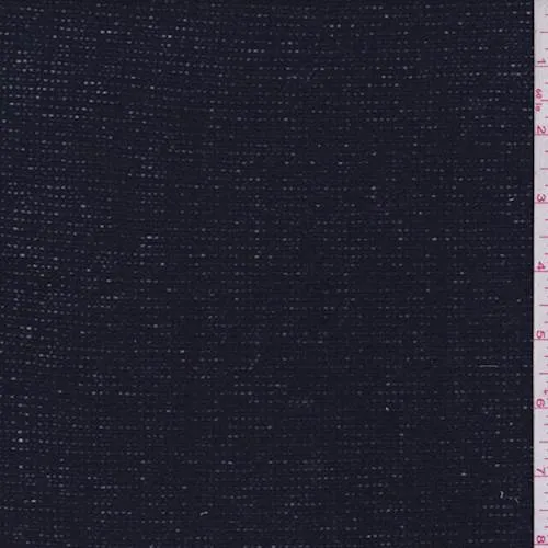 1 1/4 YD PC-Midnight Blue Polyester Sweater Knit Fabric