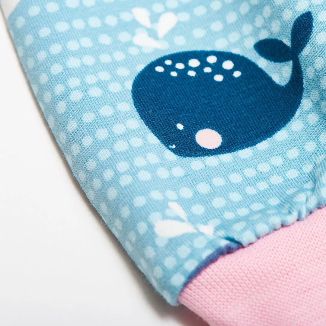 Baby pants "Whales/Baby Pink"