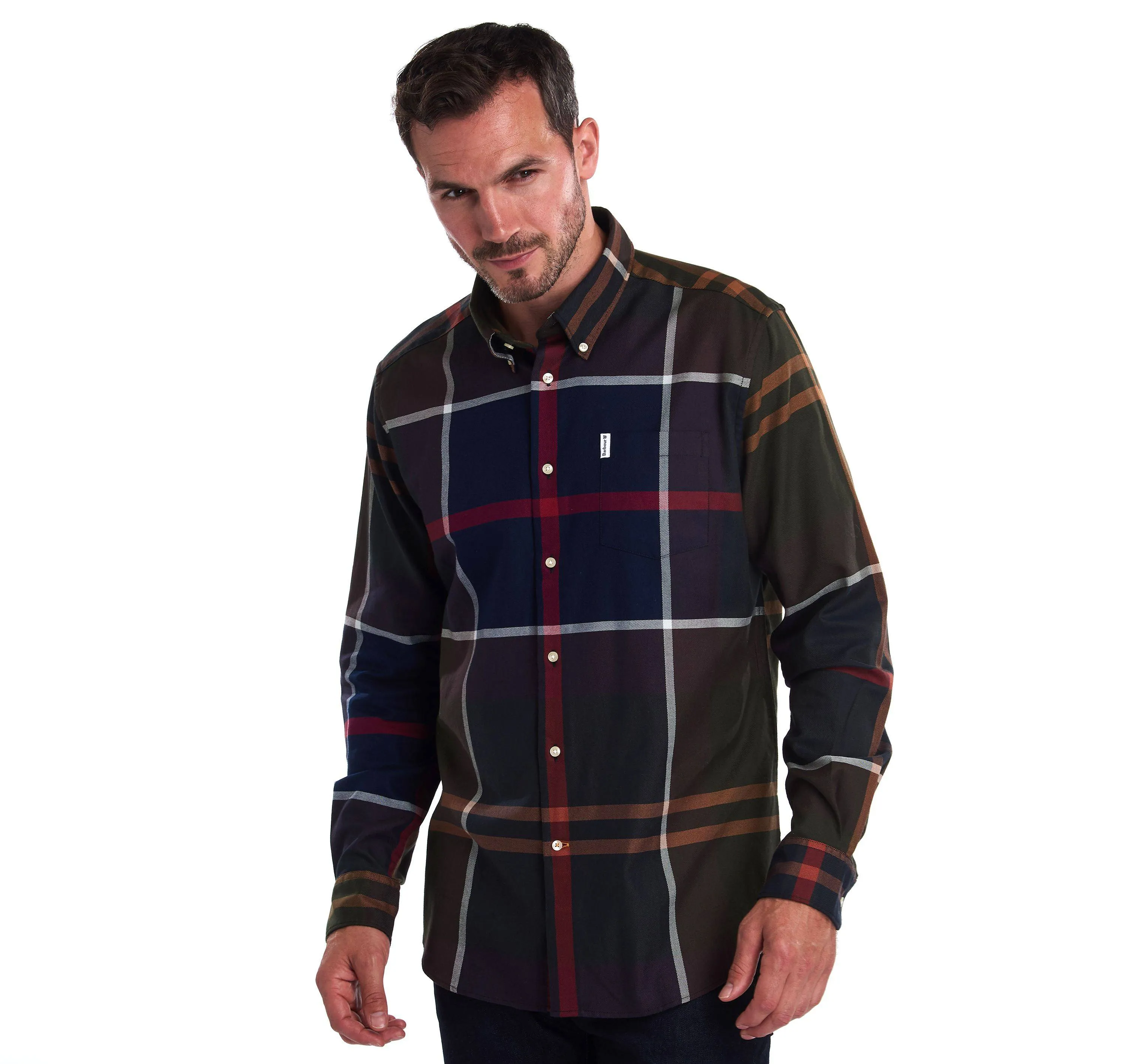 Barbour Tartan 3 Plaid Tailored Fit Button Down Shirt in Classic Tartan