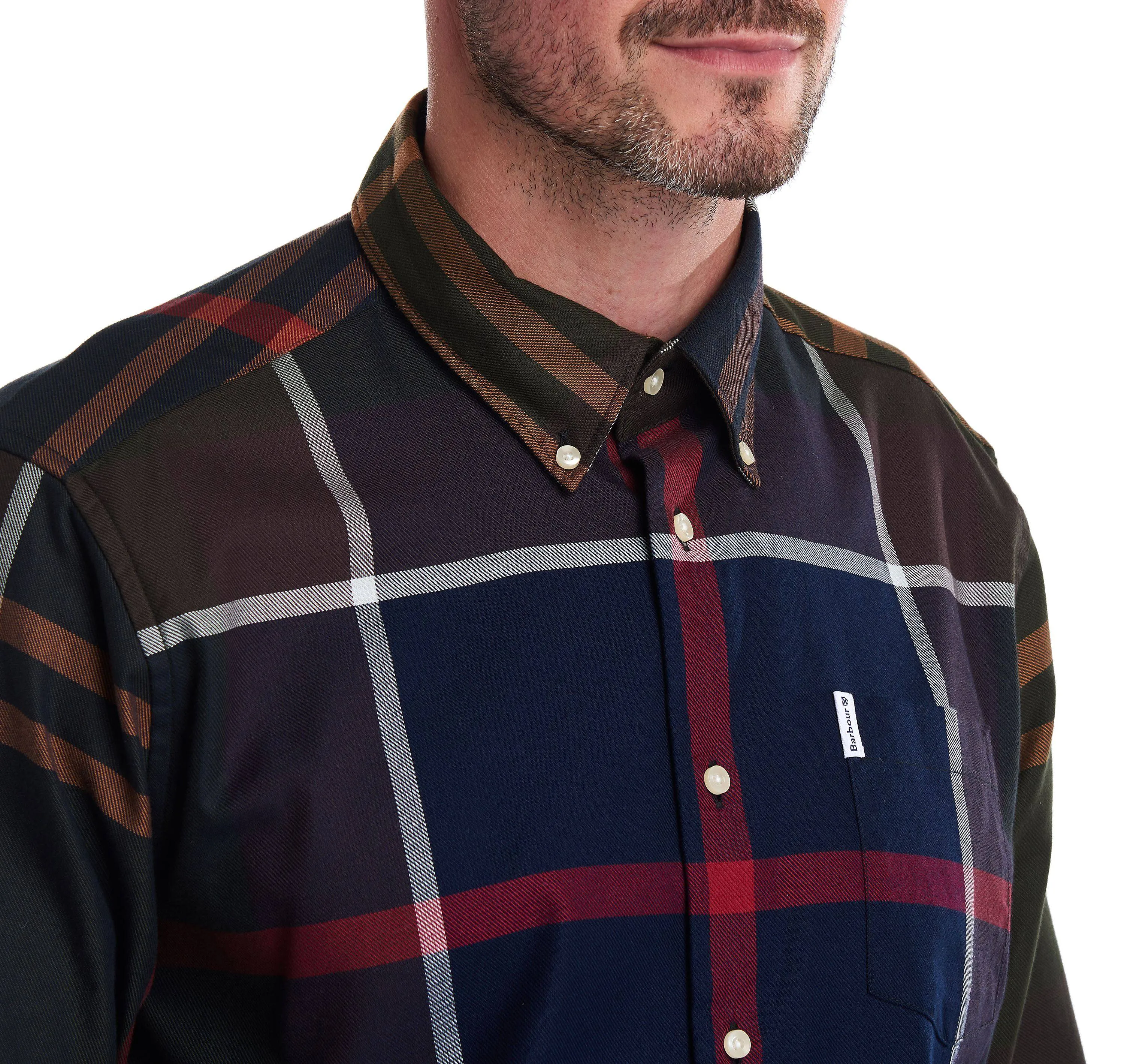 Barbour Tartan 3 Plaid Tailored Fit Button Down Shirt in Classic Tartan