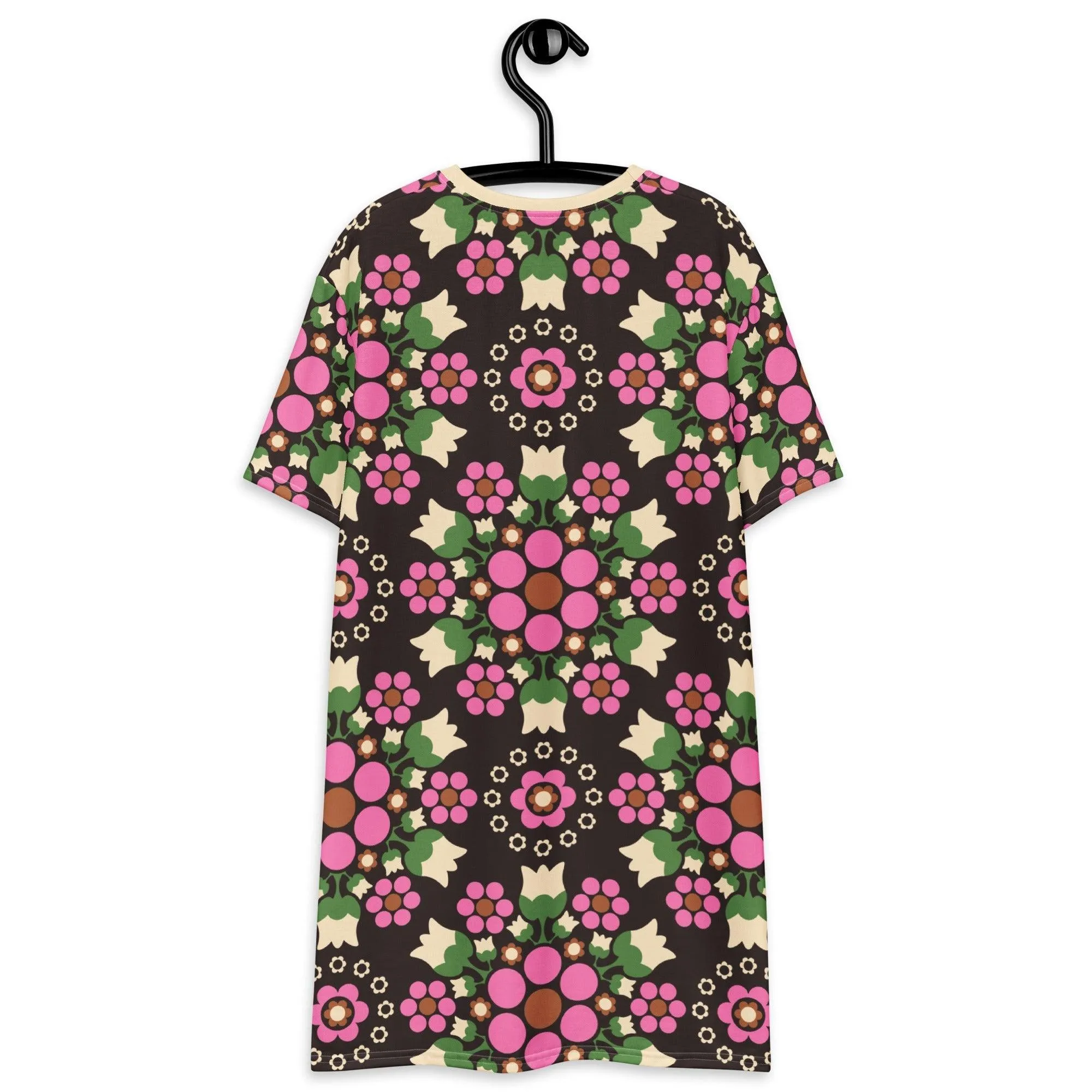 BERRY DANCE pink brown - T-shirt dress