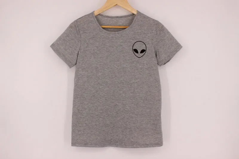 Big Sale on EAST KNITTING New Women T shirt Alien Print