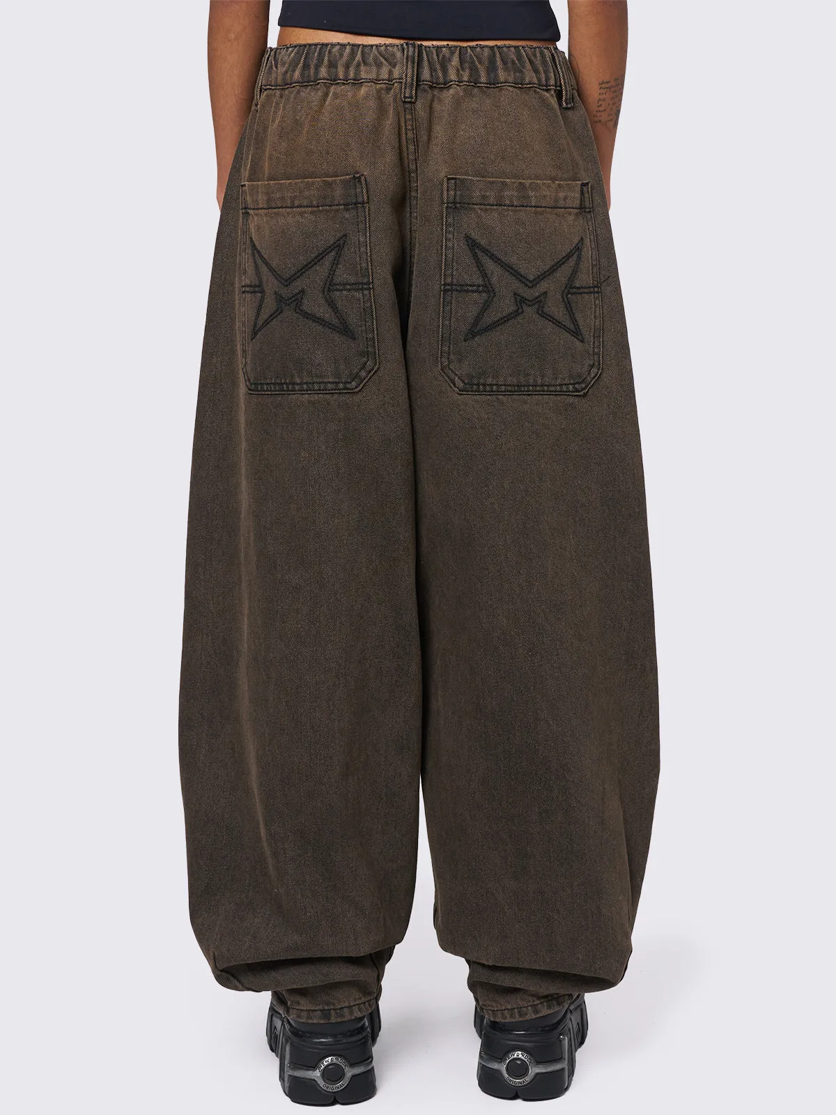 Bloom Brown Balloon Jeans