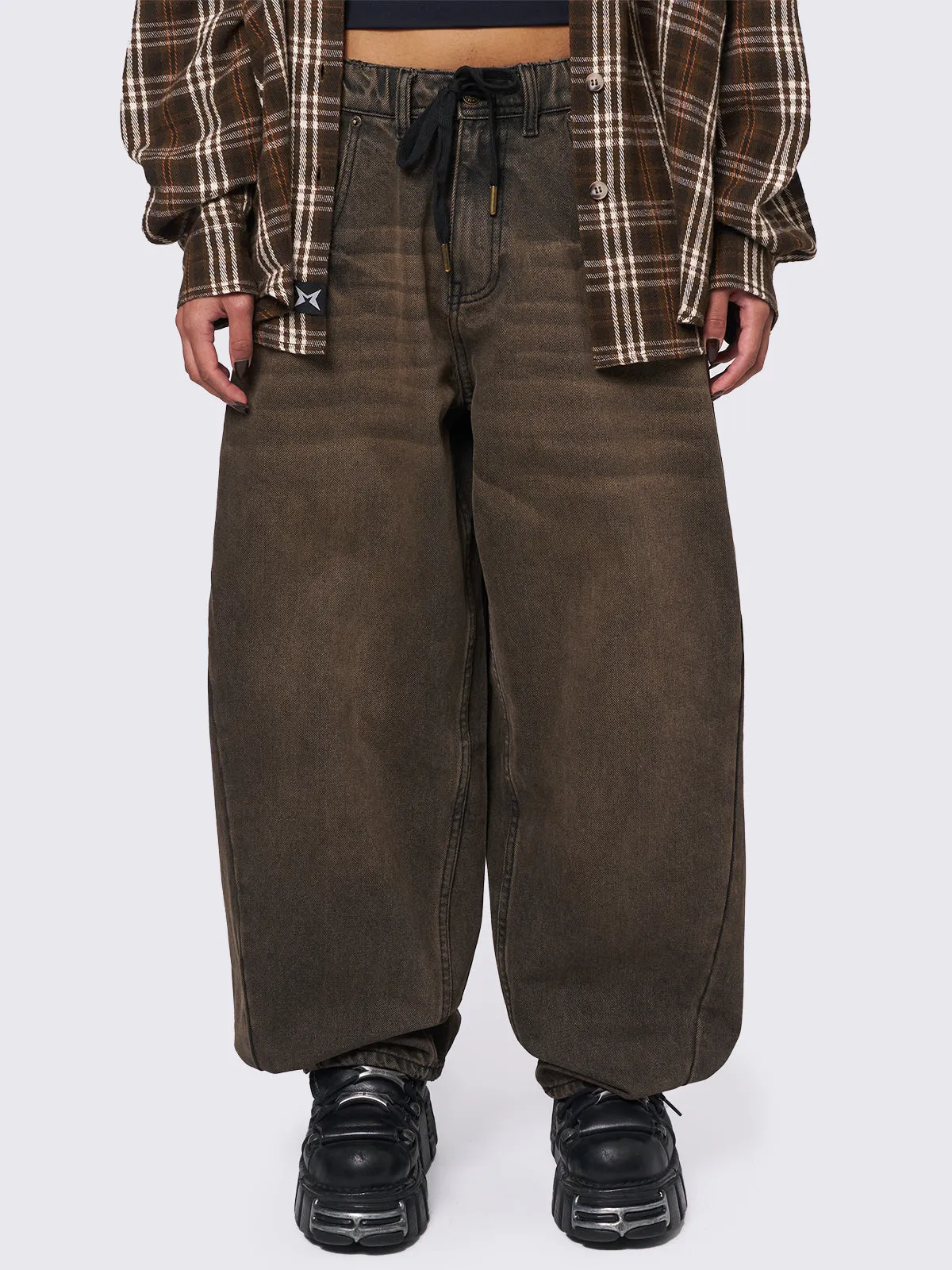 Bloom Brown Balloon Jeans