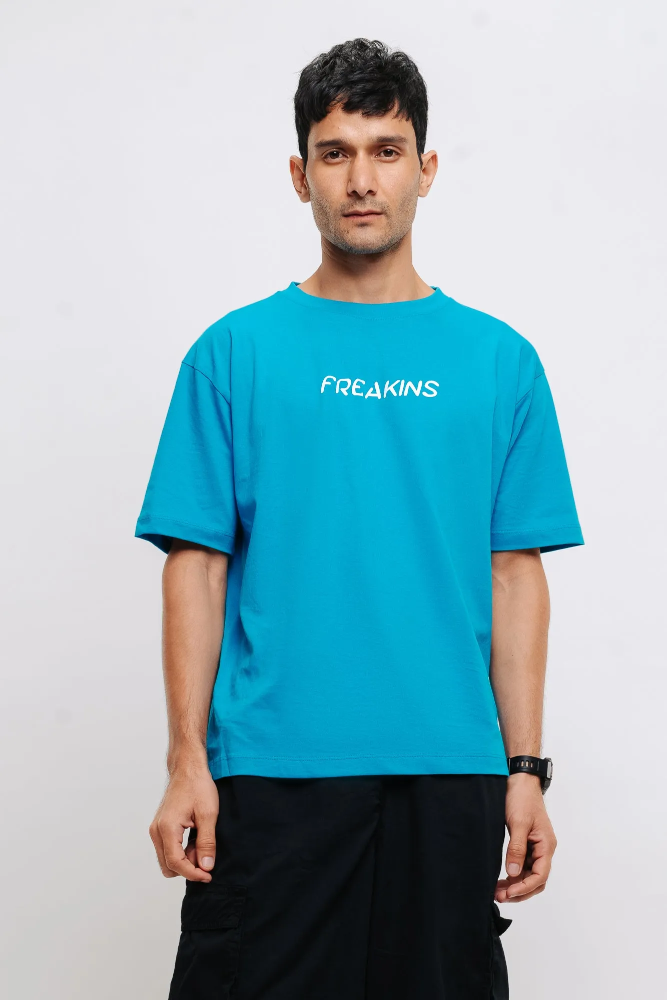 Blue Fly Away Men's Oversized Tees