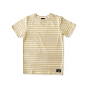 BOYS SS CLASSICS TEE - Gold Stripe