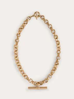 Chunky t-bar chain necklace