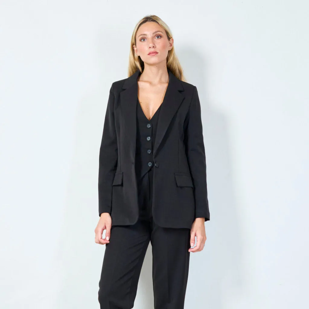 Classic single-button blazer wholesale