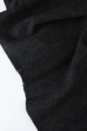 Dark Charcoal Bellevue Brushed Wool Knit | By The Half Yard