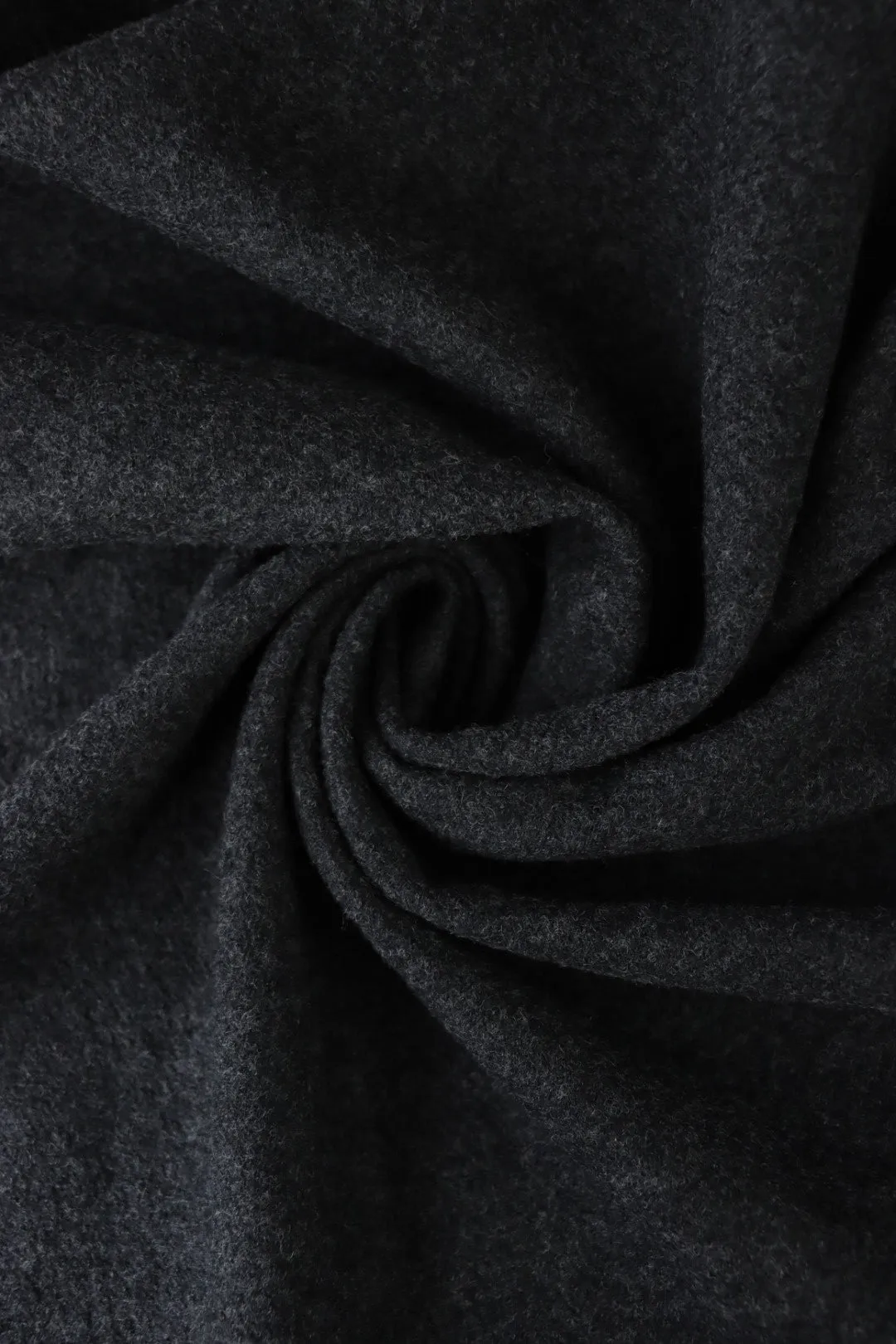 Dark Charcoal Bellevue Brushed Wool Knit | By The Half Yard