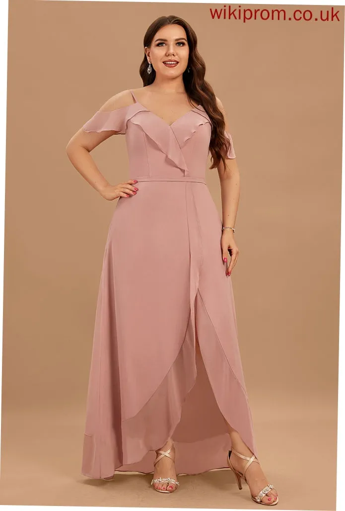 Dresses V-Neck Jade A-line Chiffon Formal Dresses