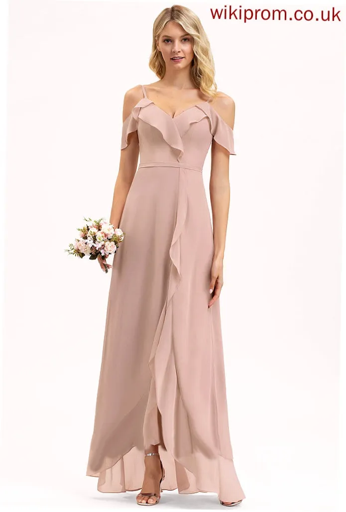 Dresses V-Neck Jade A-line Chiffon Formal Dresses