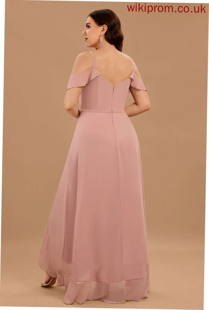 Dresses V-Neck Jade A-line Chiffon Formal Dresses