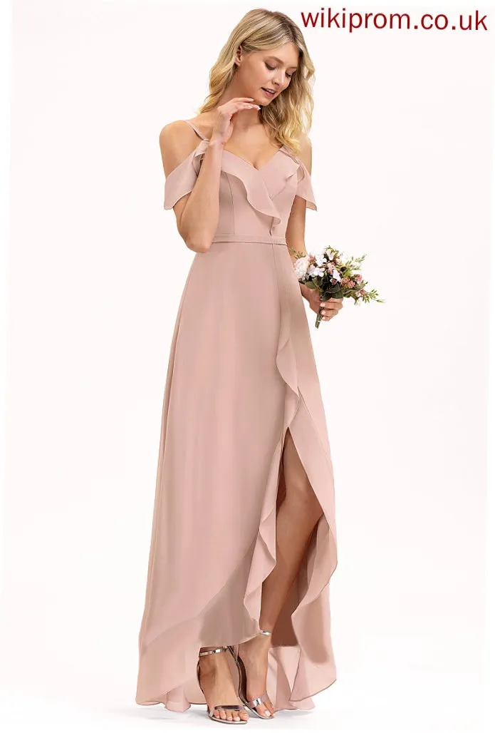 Dresses V-Neck Jade A-line Chiffon Formal Dresses