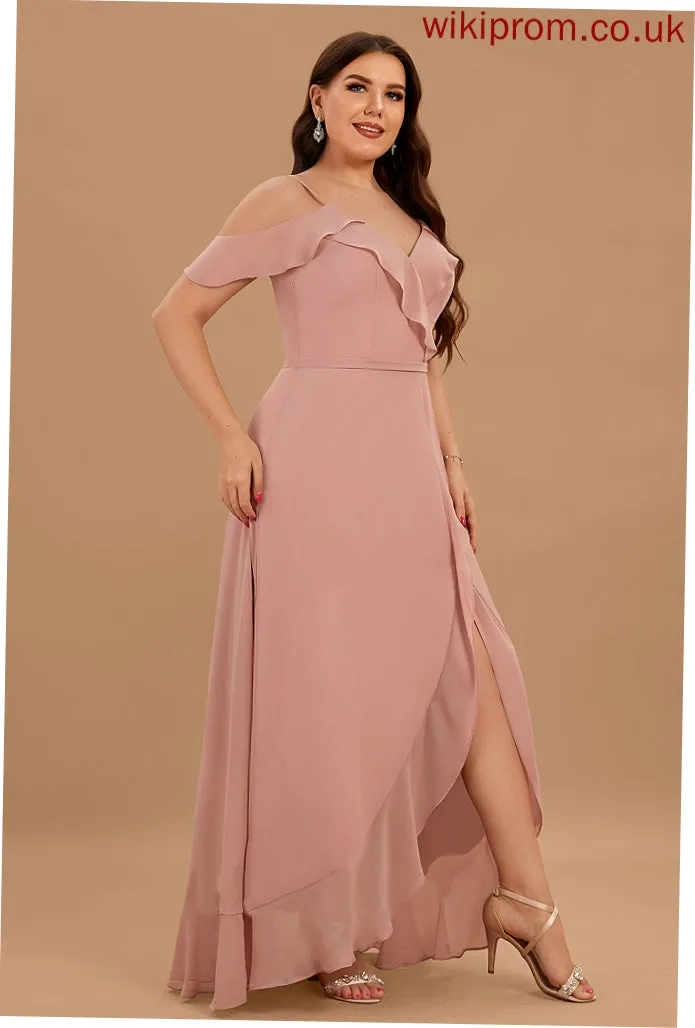 Dresses V-Neck Jade A-line Chiffon Formal Dresses