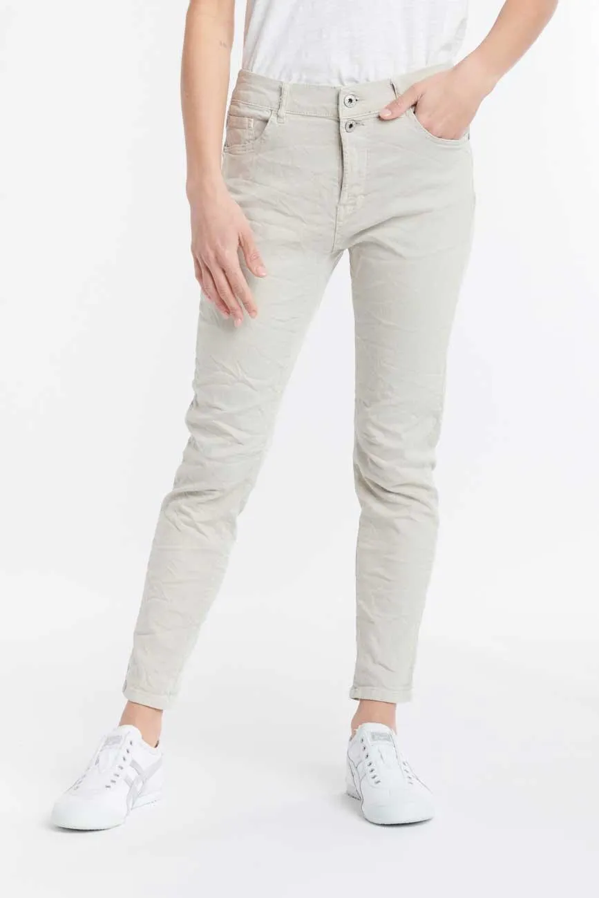 Emma Coloured Jean | Beige