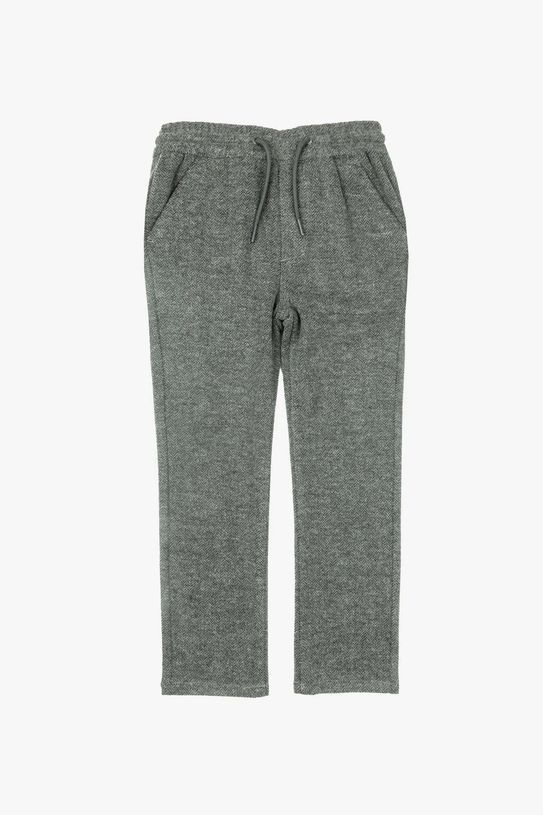 Everyday Stretch Pant - Charcoal Herringbone