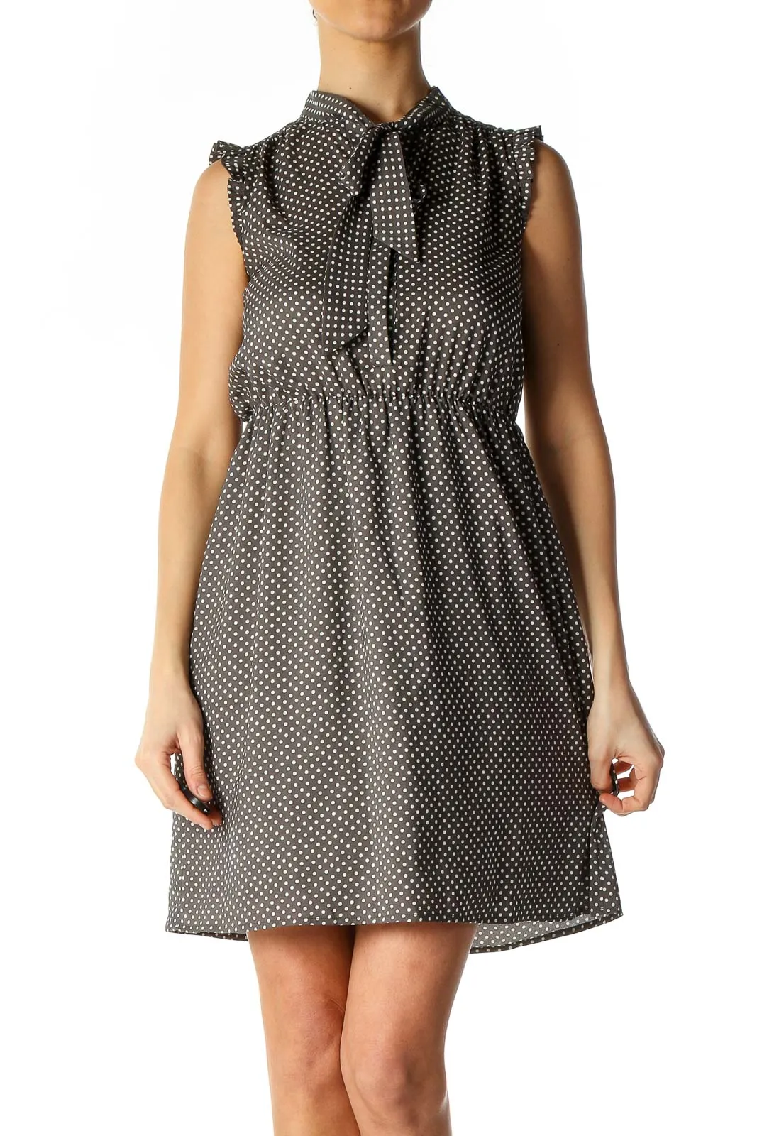 Gray Casual A-Line Dress