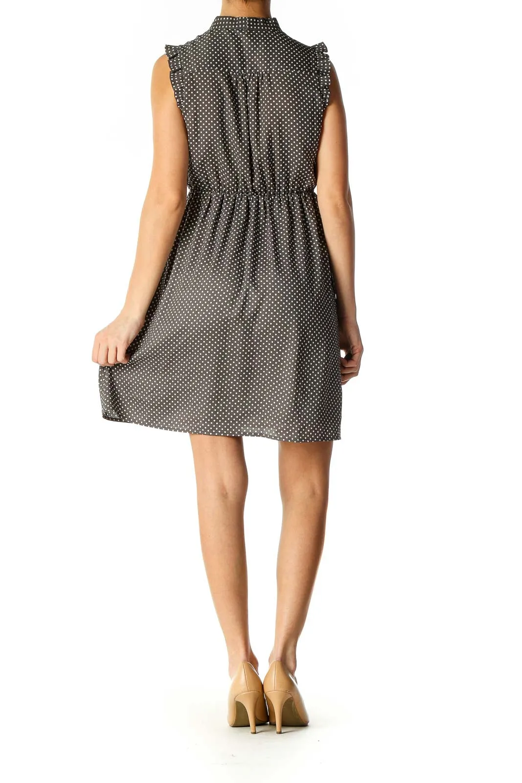 Gray Casual A-Line Dress