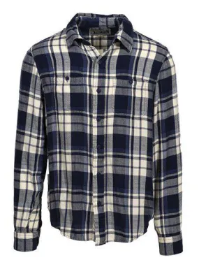 Lightweight Plaid Work Shirt - Blue