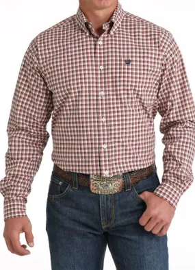 LS Plaid Shirt in Cream by Cinch