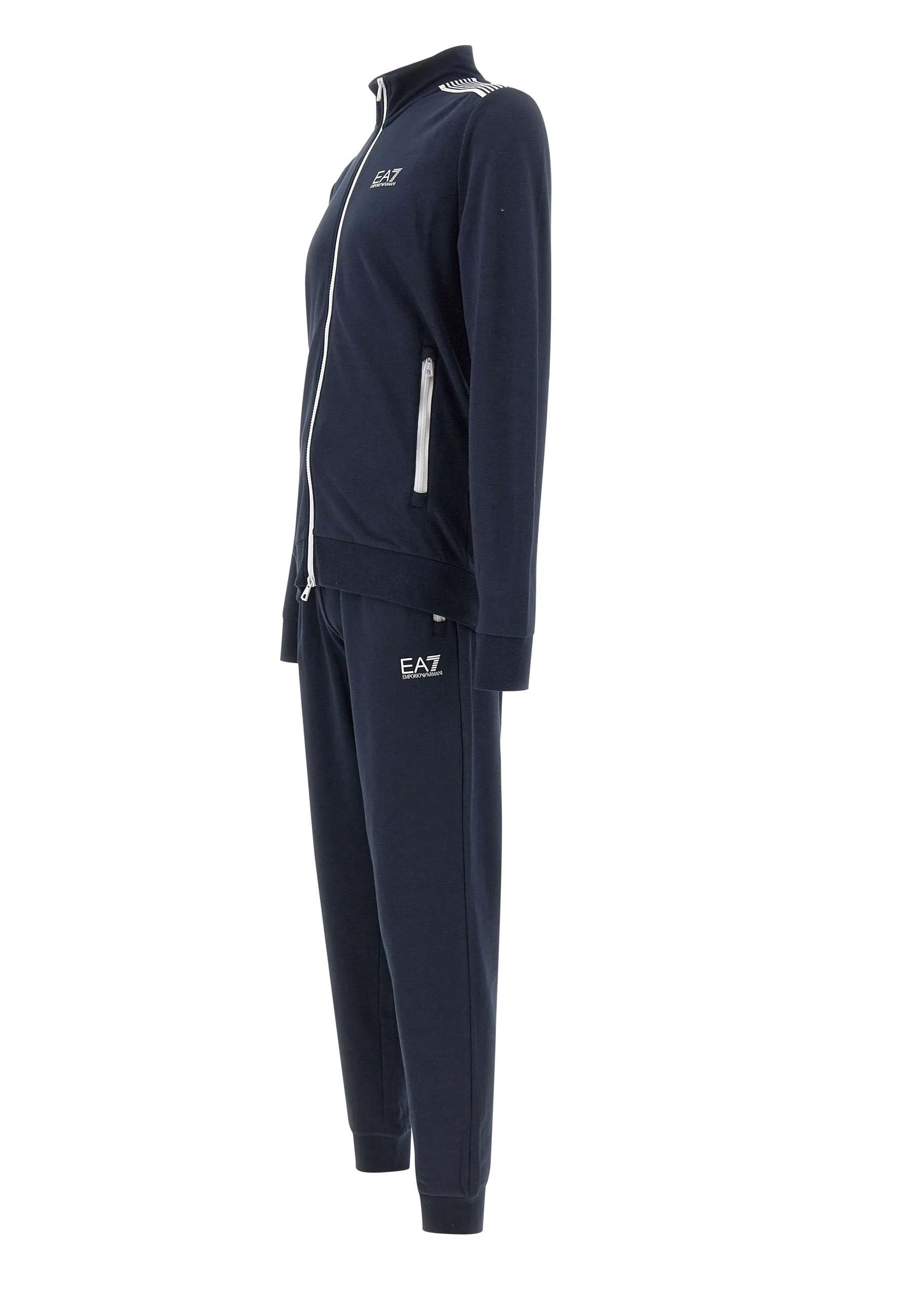 Men's Blue Stretch Cotton Suit