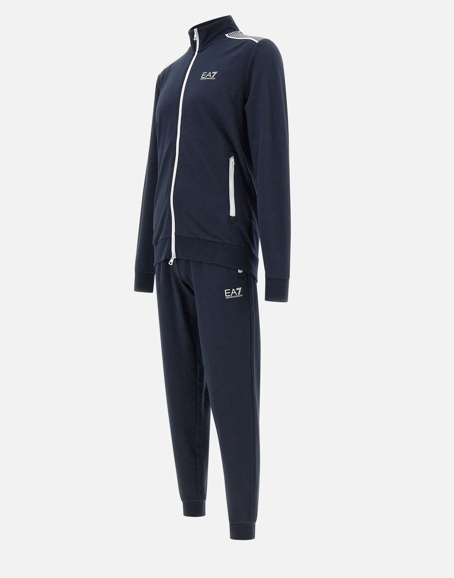 Men's Blue Stretch Cotton Suit