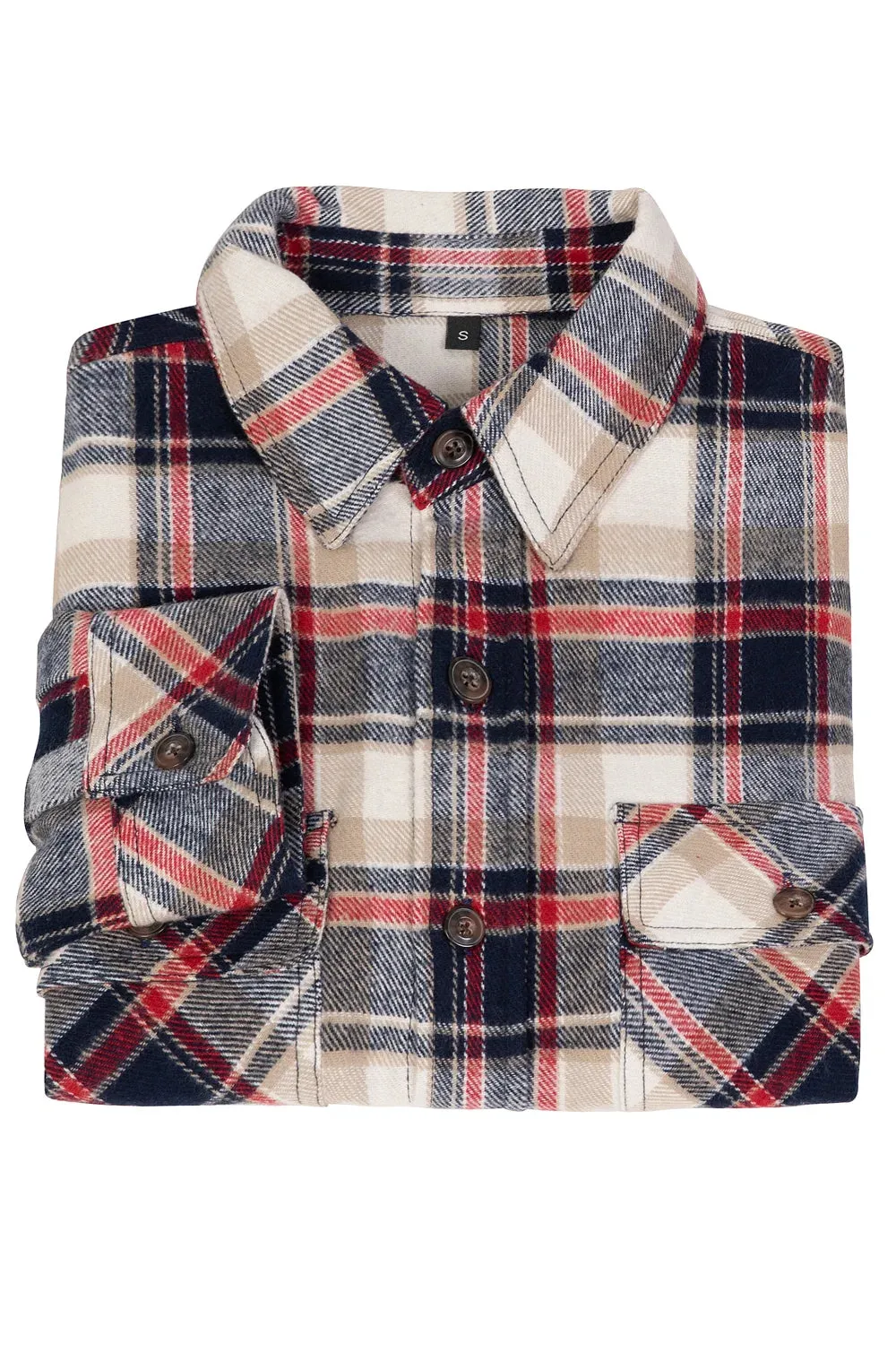 Men's Stalwart Heavyweight Flannel Shirts,10.6oz