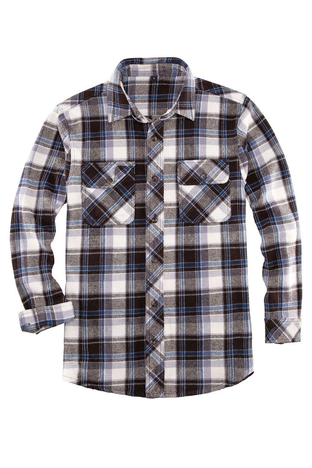 Men's Stalwart Heavyweight Flannel Shirts,10.6oz