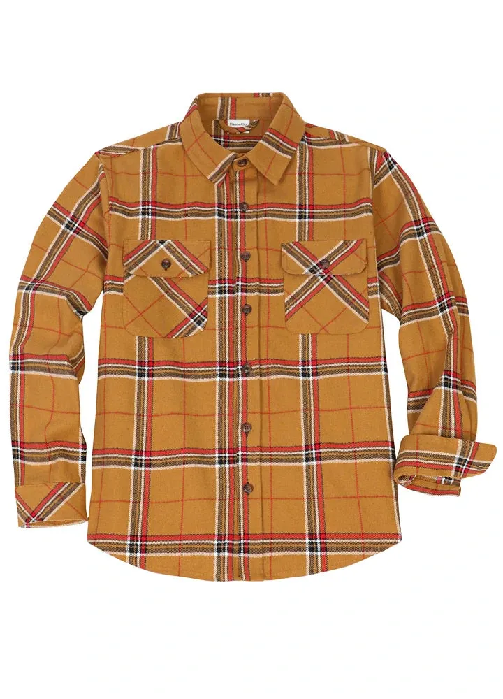 Men's Stalwart Heavyweight Flannel Shirts,10.6oz