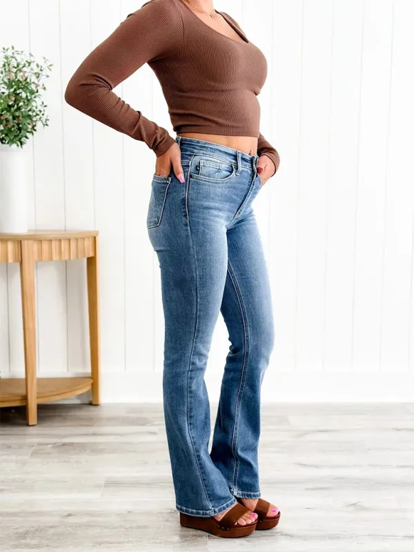 New casual high-elastic jeans