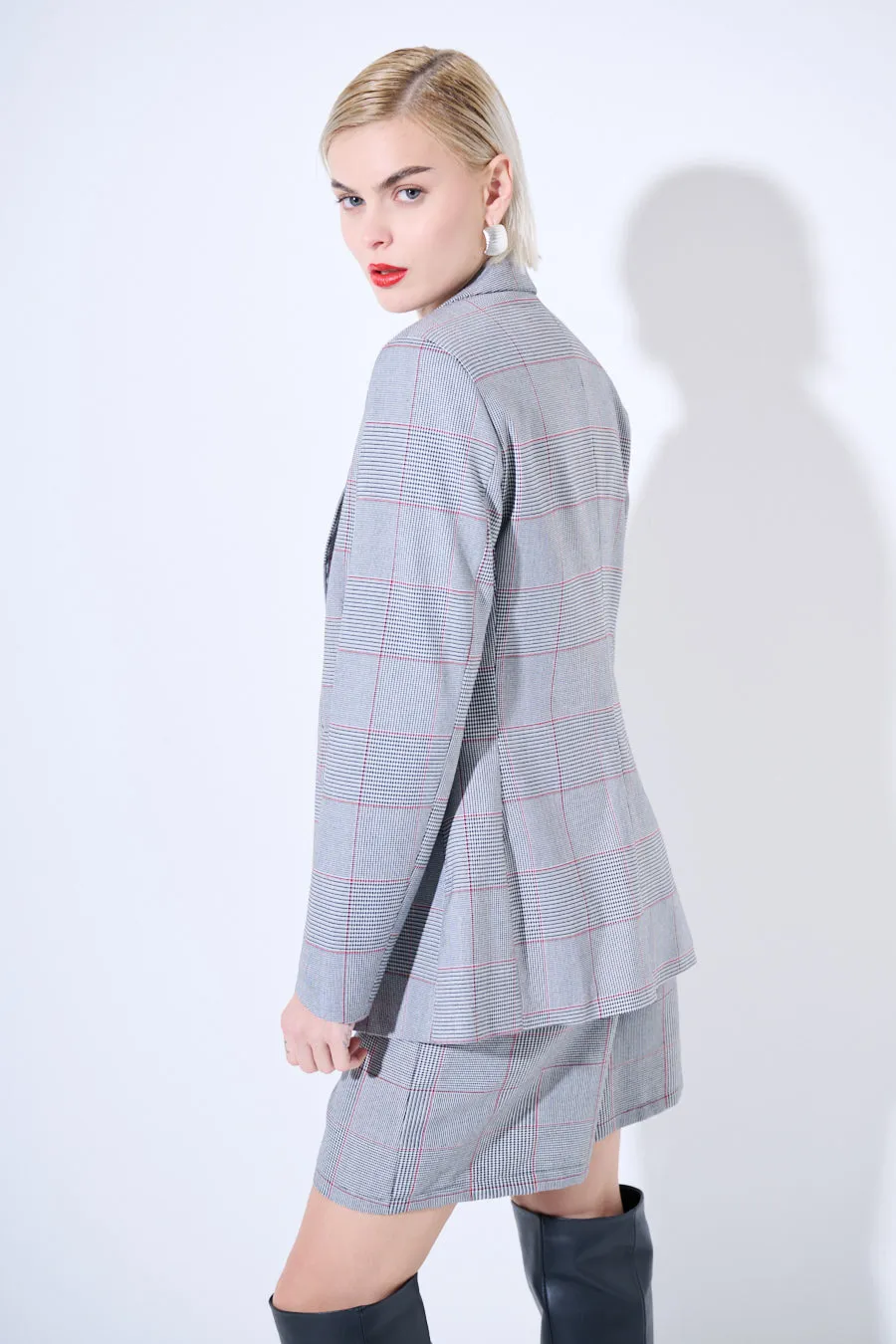 Plaid tailored blazer wholesale