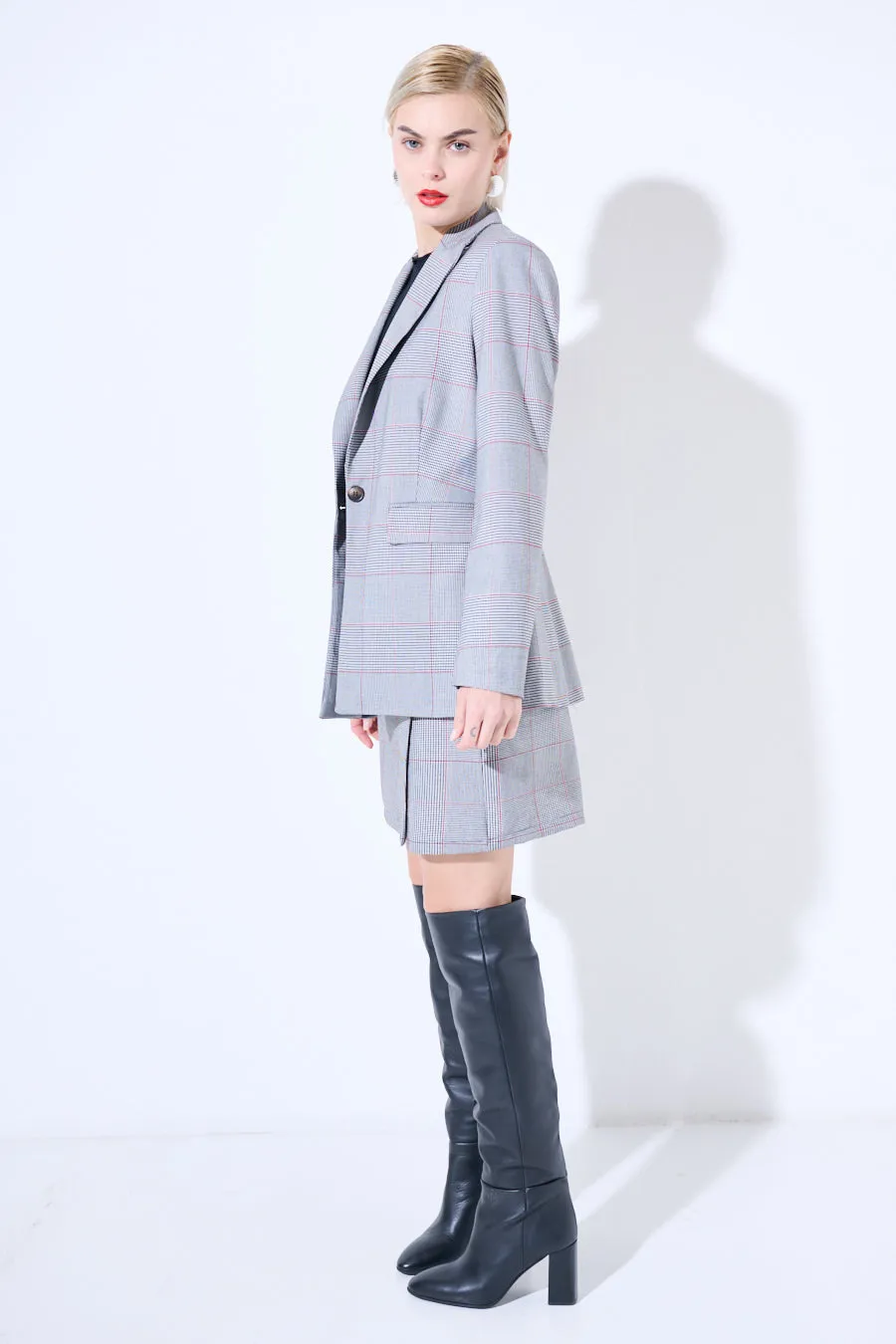 Plaid tailored blazer wholesale