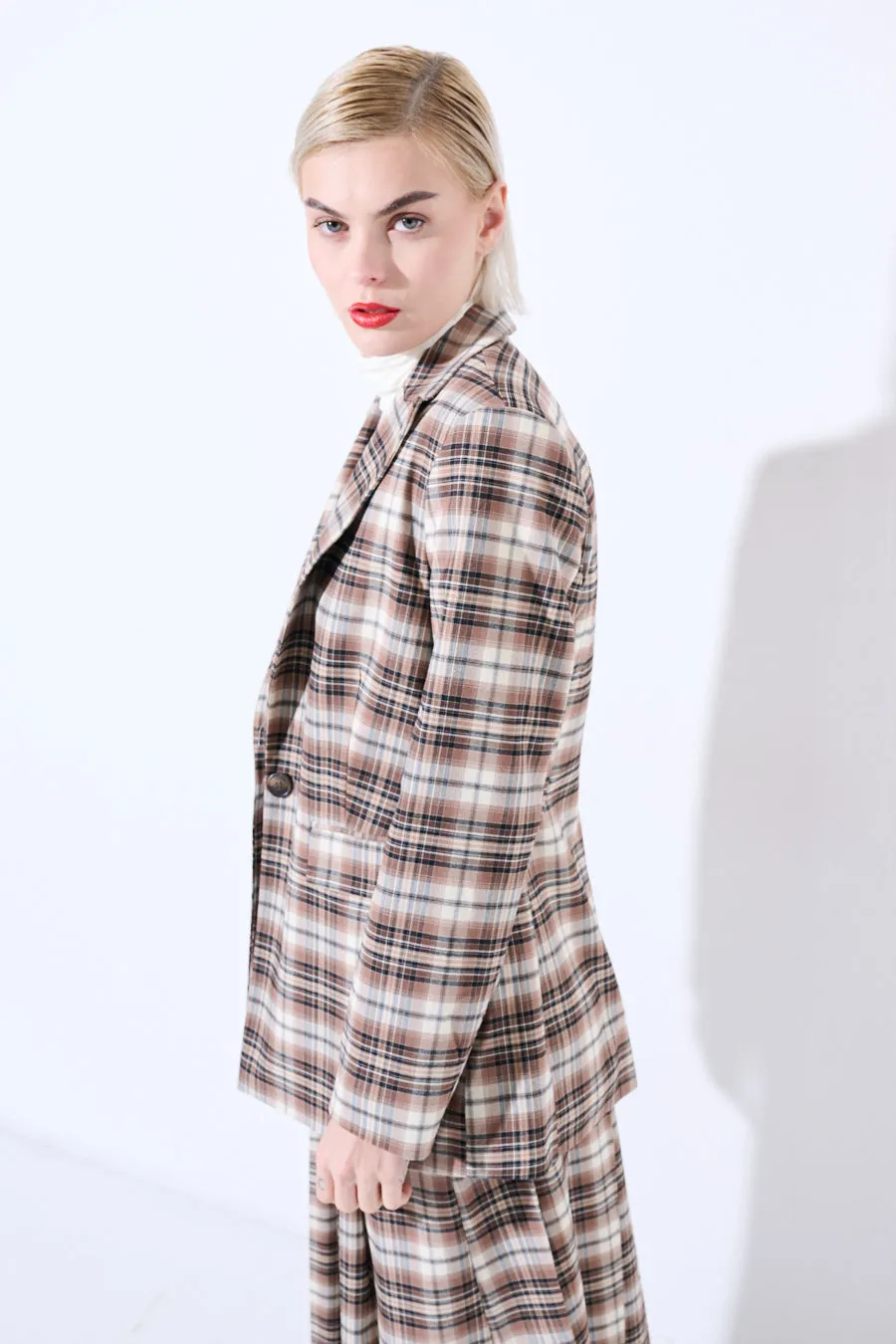 Plaid tailored blazer wholesale