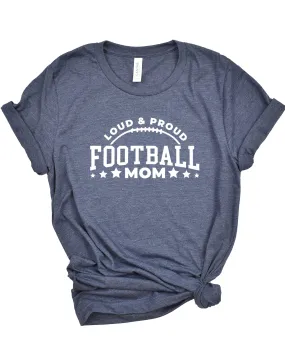 Proud Football Mom Short Sleeve Graphic Tee | Hue