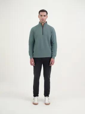 "CALGARY" Casual Mock Neck Sweatshirt