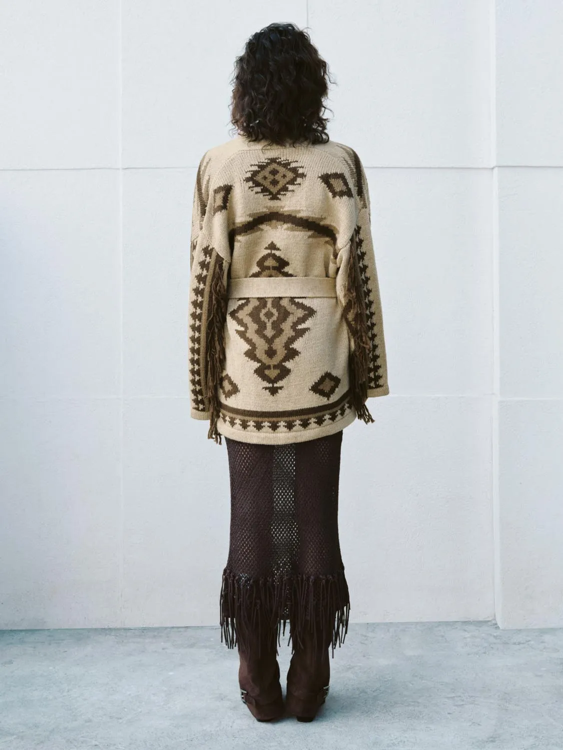 Robe Aztec Knitted Cardigans