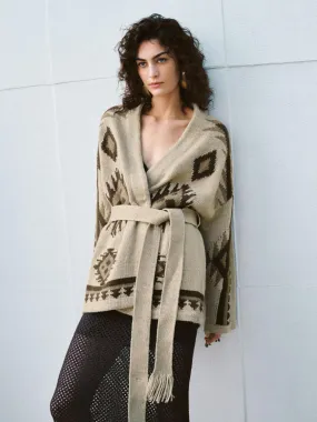 Robe Aztec Knitted Cardigans