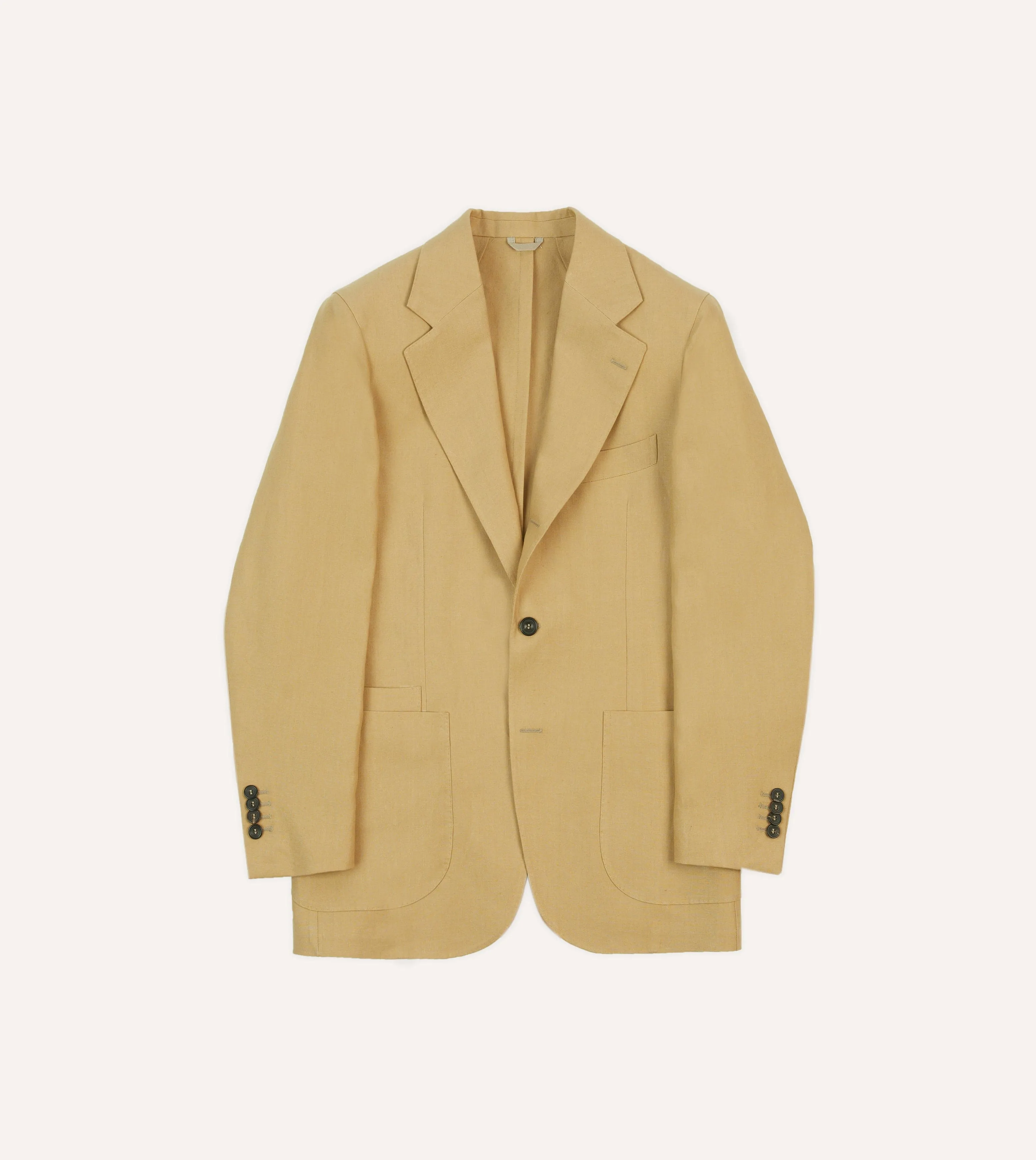 Sand Irish Linen Tailored Jacket