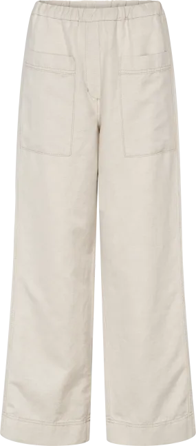 Selma Cotton Pant - Ecru