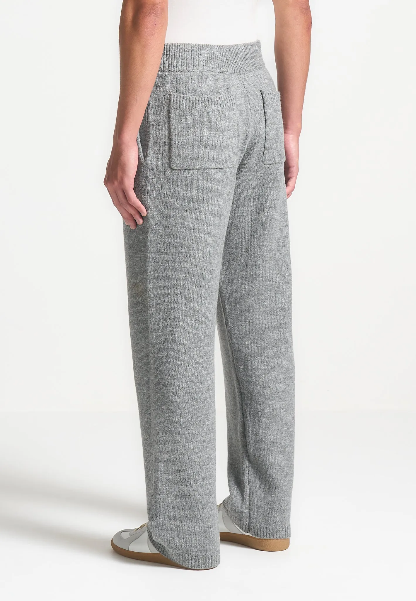 Signature Mohair-Blend Joggers - Grey