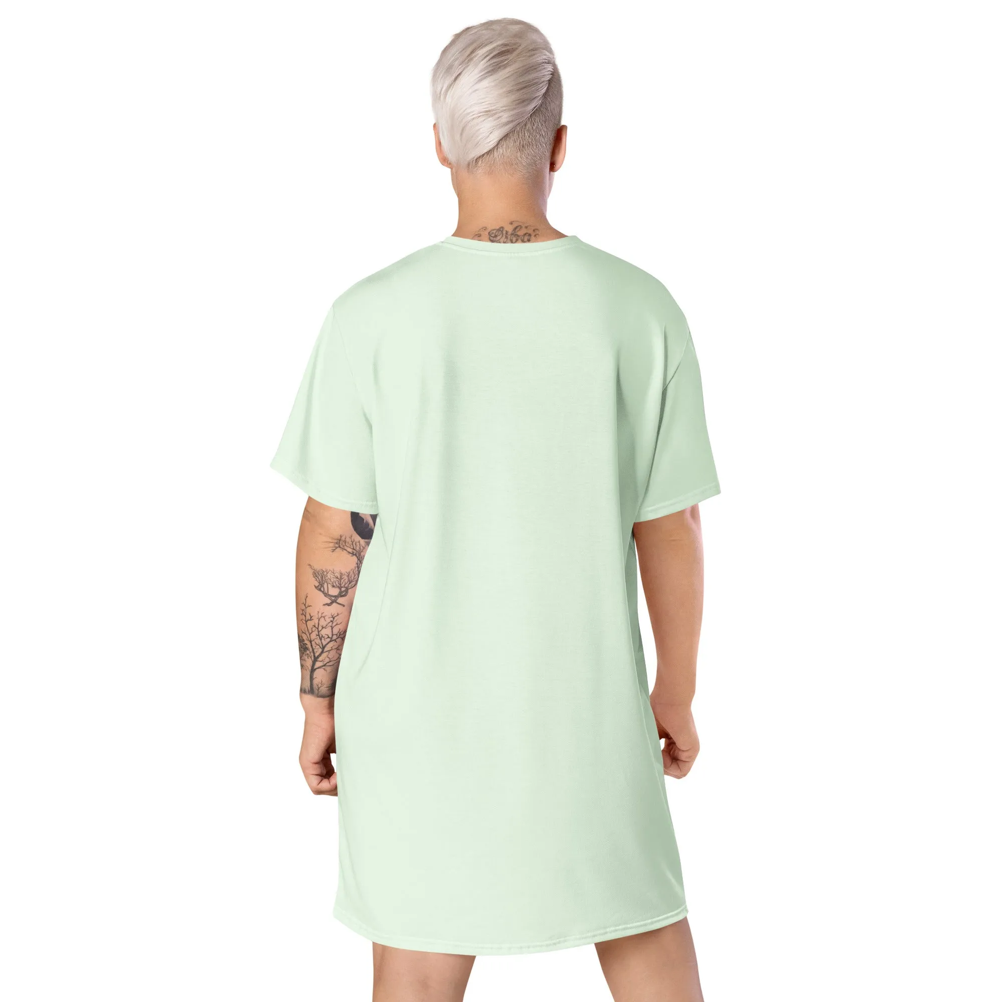 T-Shirt Dress Colour Honeydew (Glamourange Colour T-Shirt Dresses for Women)