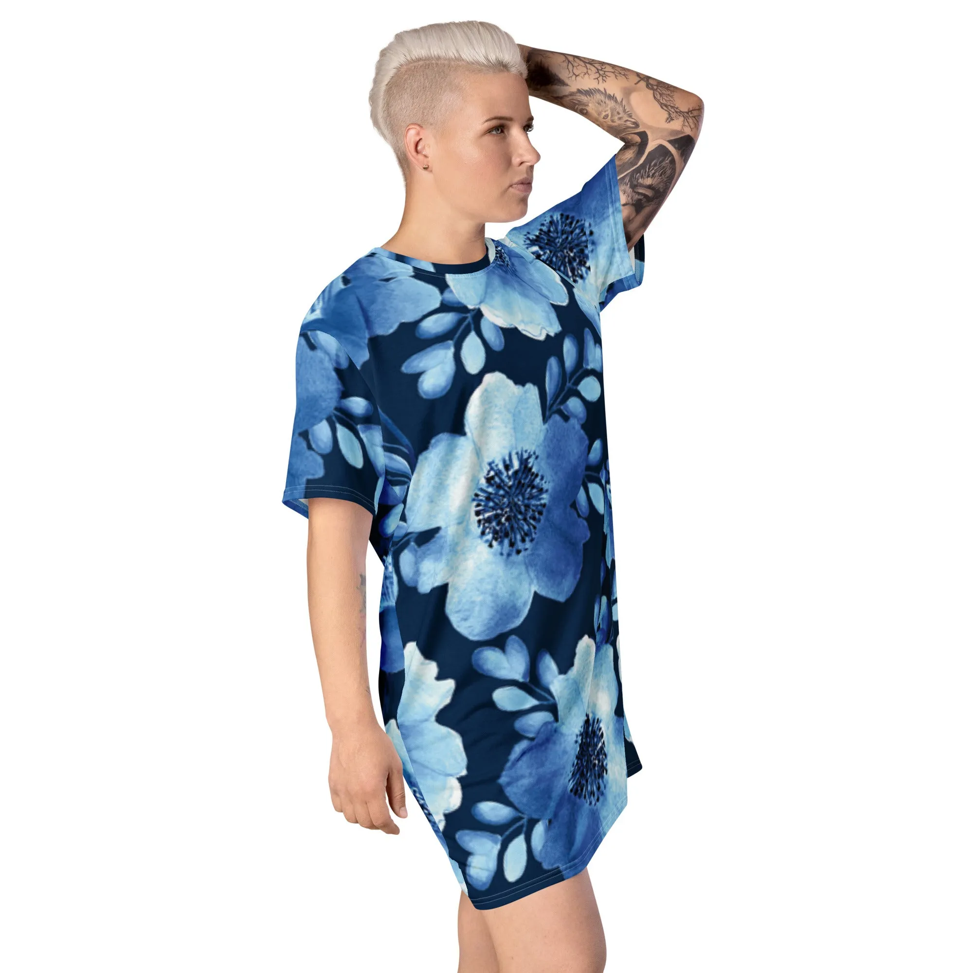 T-Shirt Dress Patterns Floral (Glamourange T-Shirt Dresses Patterns for Women - 004)