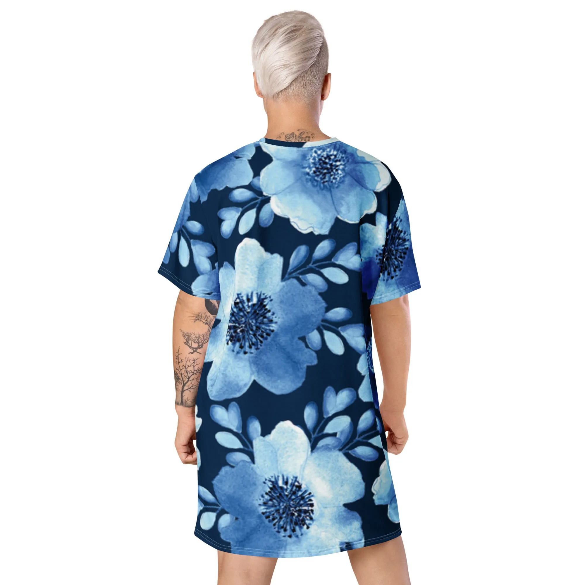 T-Shirt Dress Patterns Floral (Glamourange T-Shirt Dresses Patterns for Women - 004)