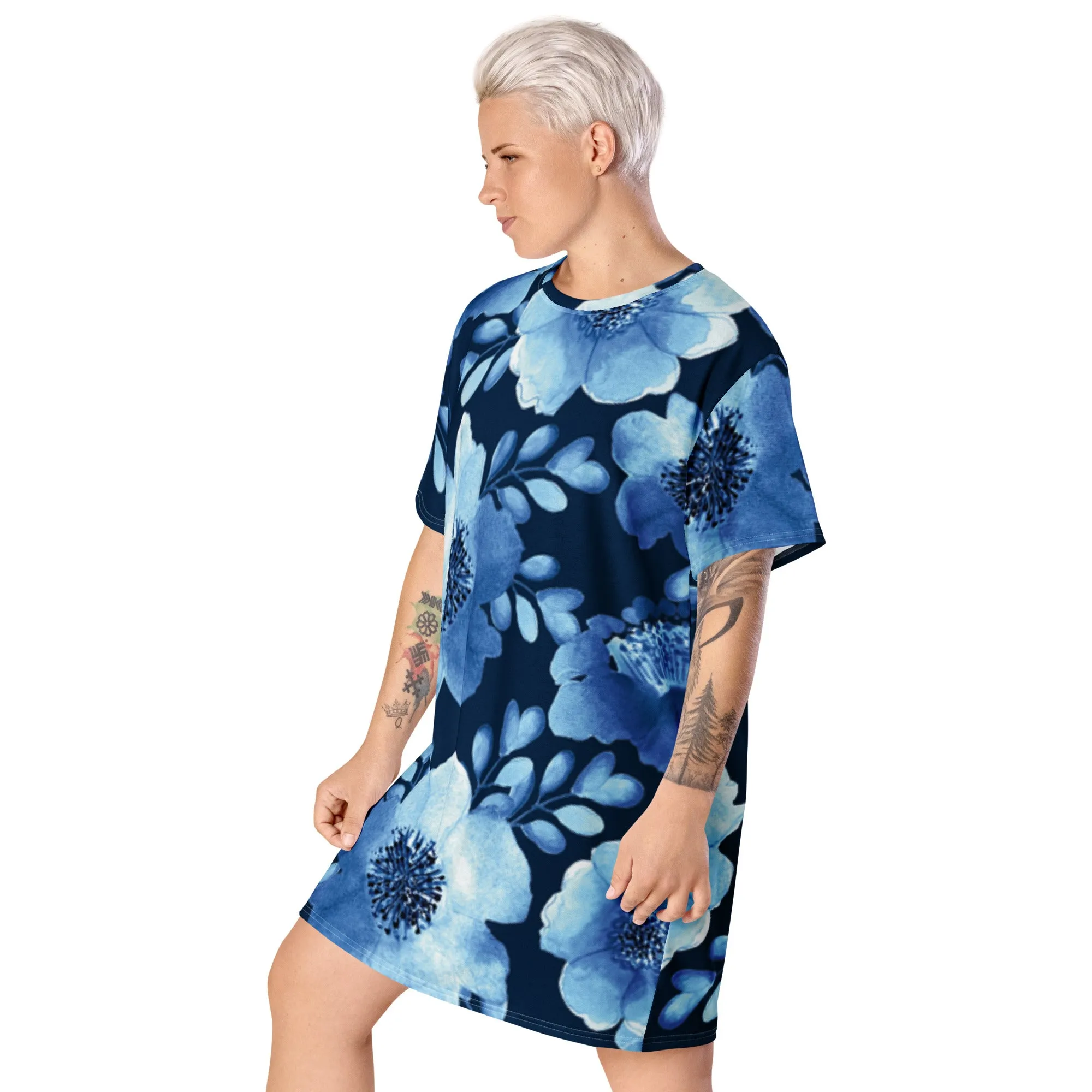 T-Shirt Dress Patterns Floral (Glamourange T-Shirt Dresses Patterns for Women - 004)