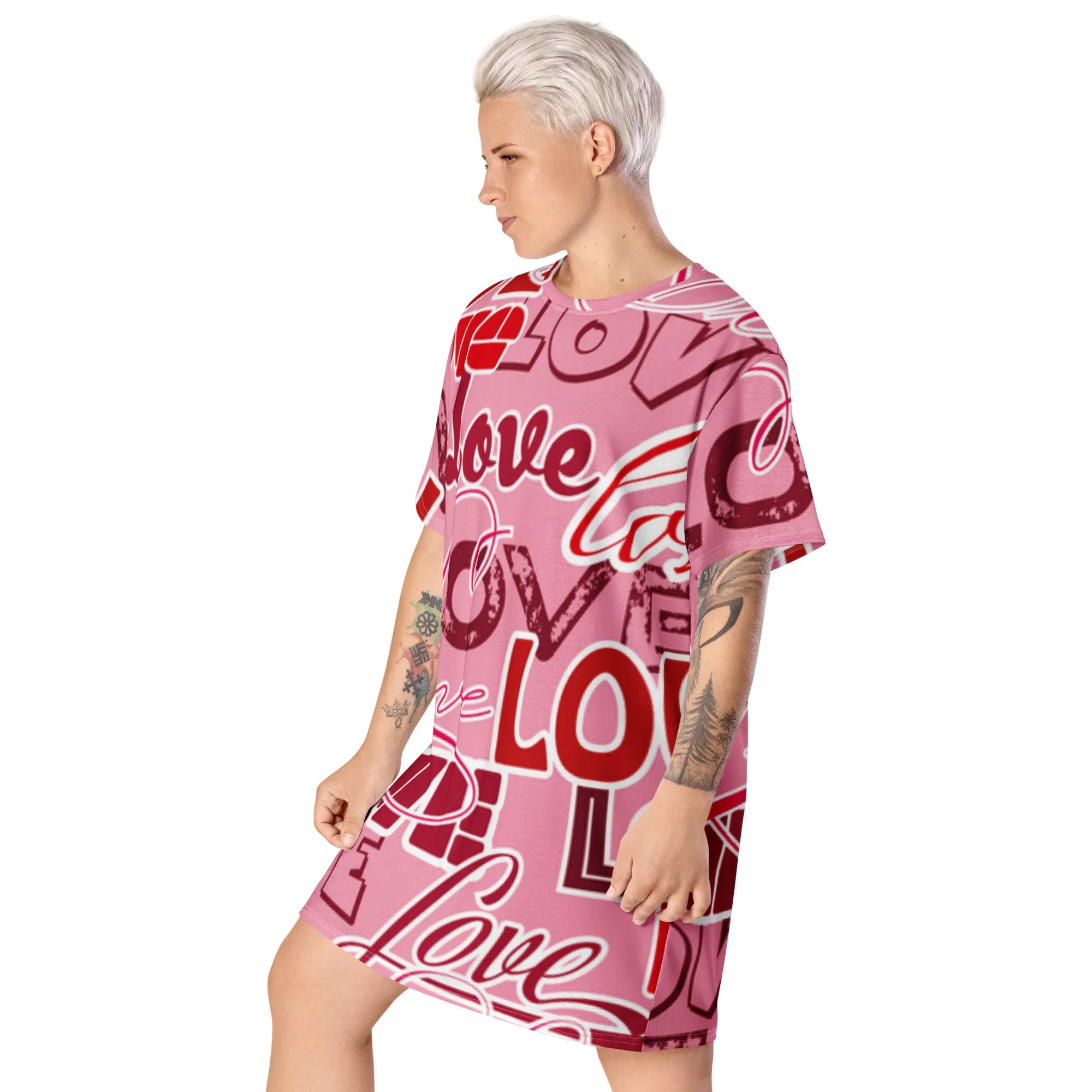 T-Shirt Dress Patterns Love (Glamourange T-Shirt Dresses Patterns for Women - 0010)