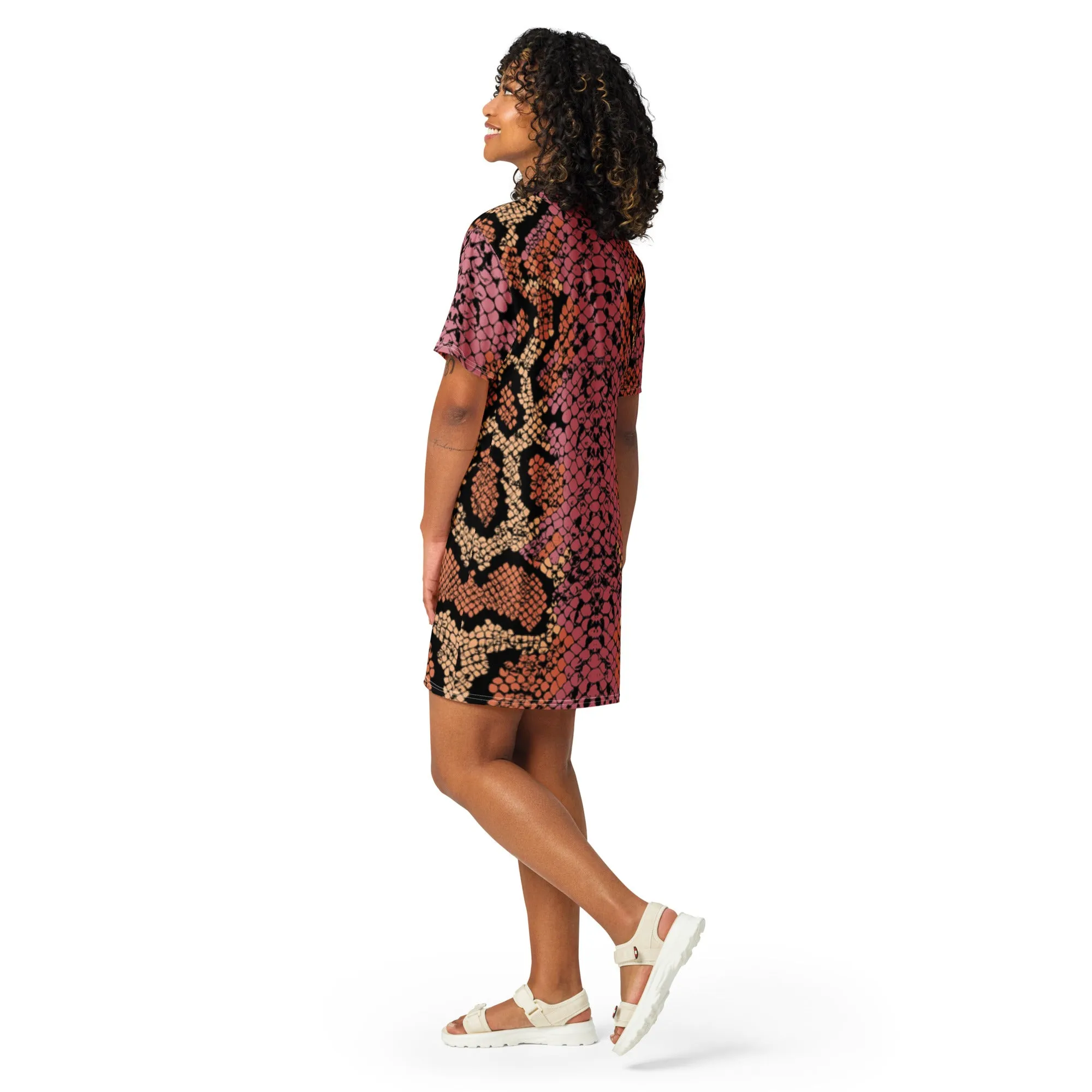 T-Shirt Dress Patterns Snake Skin (Glamourange T-Shirt Dresses Patterns for Women - 0017)