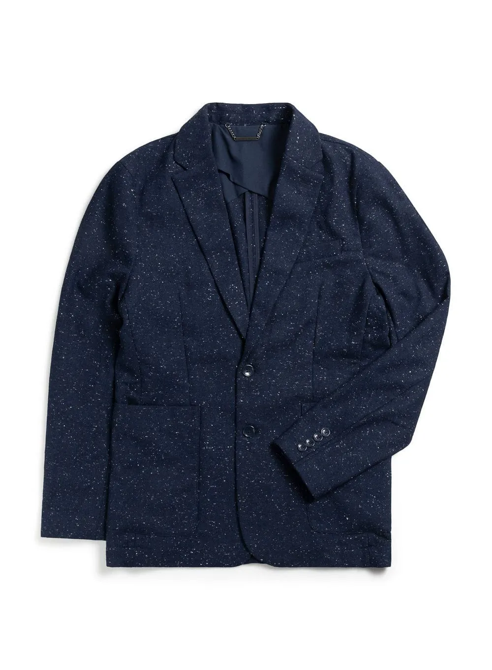 Tailored Blazer | Nep Wool | Navy