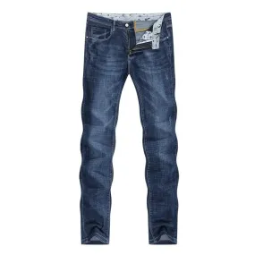 West Louis™ Elastic Leisure Long Brand Jeans